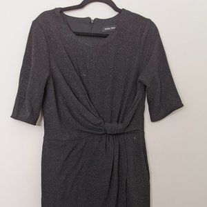 Ivanka Trump shimmery black slimming dress